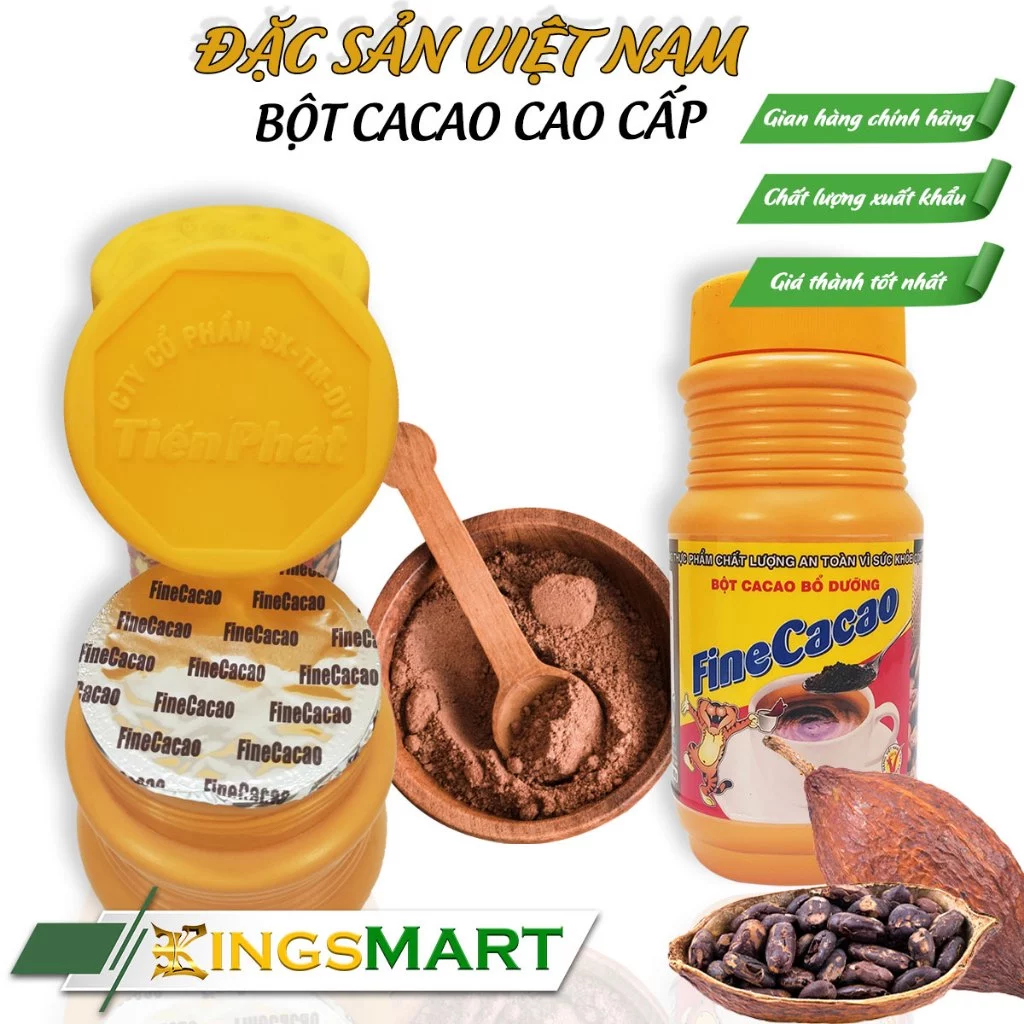 ティエンファット 高級ファインカカオパウダー - クイニョン特産 - 400g