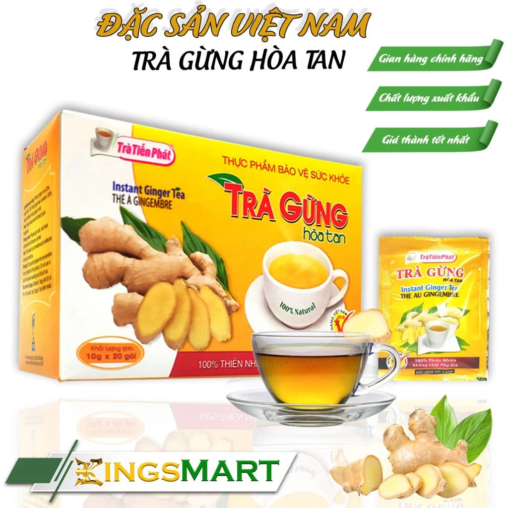 TIẾN PHÁT インスタント生姜茶 200g (クイニョン特産・20袋入り)