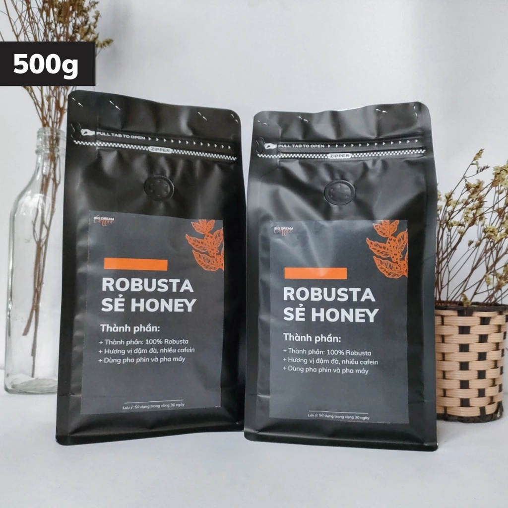 ビッグドリームコーヒー ロブスタ・セ・ハニープロセス 無精製ホールビーン 500g - 絶妙な苦味と甘い香り