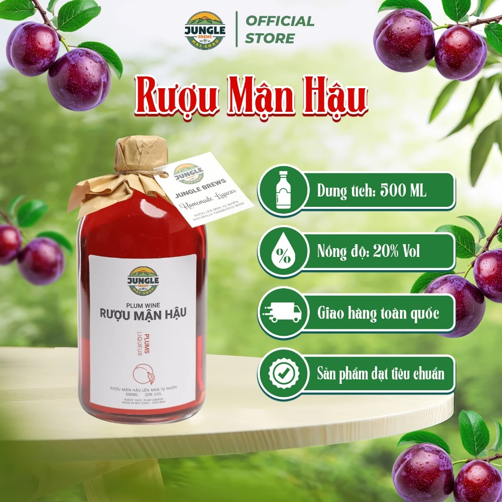 Jungle Brews マイチャウ 後プラム酒 500ml – 天然発酵フルーツワイン