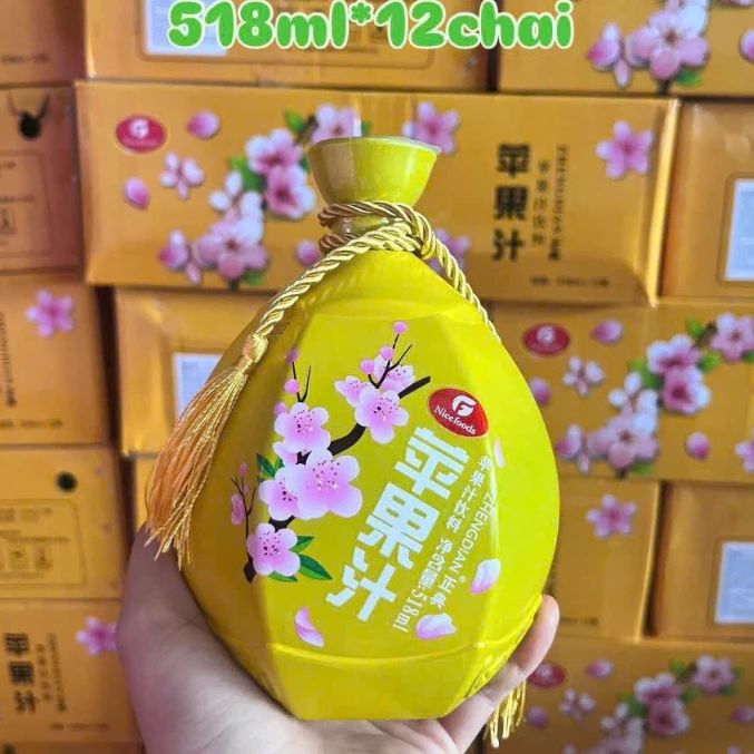 女児紅 発酵フルーツドリンク 518ml - 黄色りんご風味