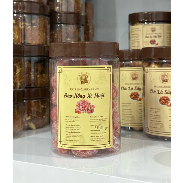 【ベトナム土産】甘酸っぱい桃のドライフルーツ 紅色シー梅（オーマイ）500g | Ô MAI MÊ