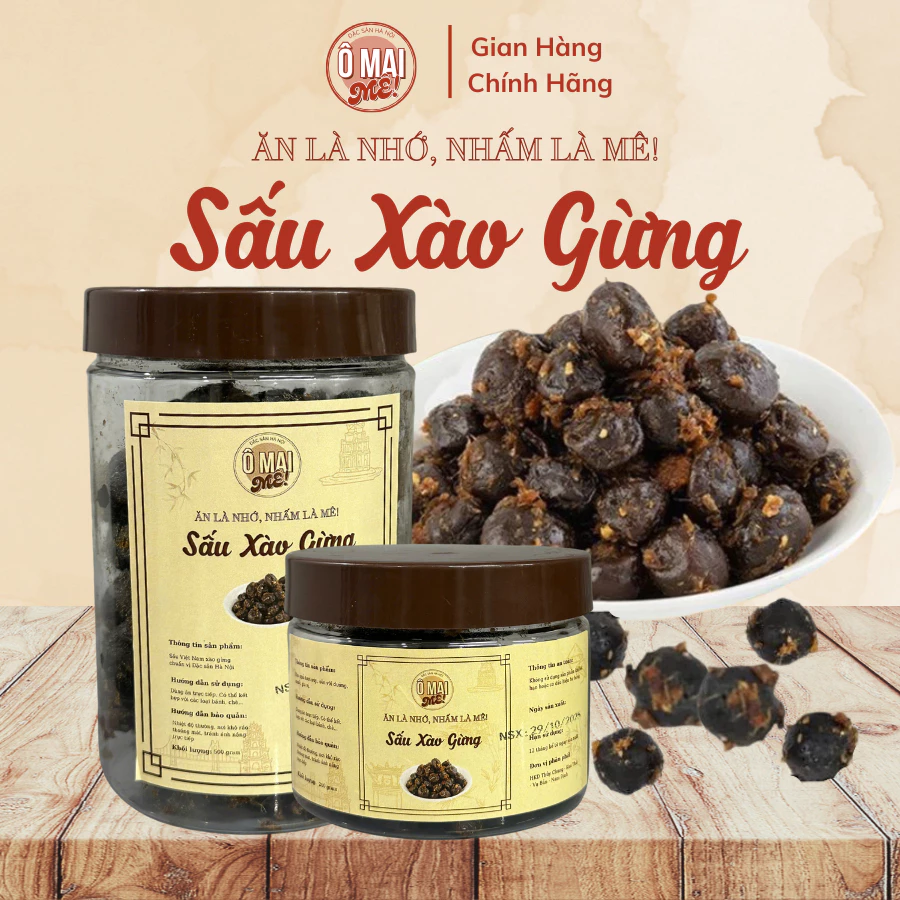 「OMAI ME」ハノイ伝統！生姜スアウ漬け 500g – 絶妙な甘酸っぱ辛さともちもち食感