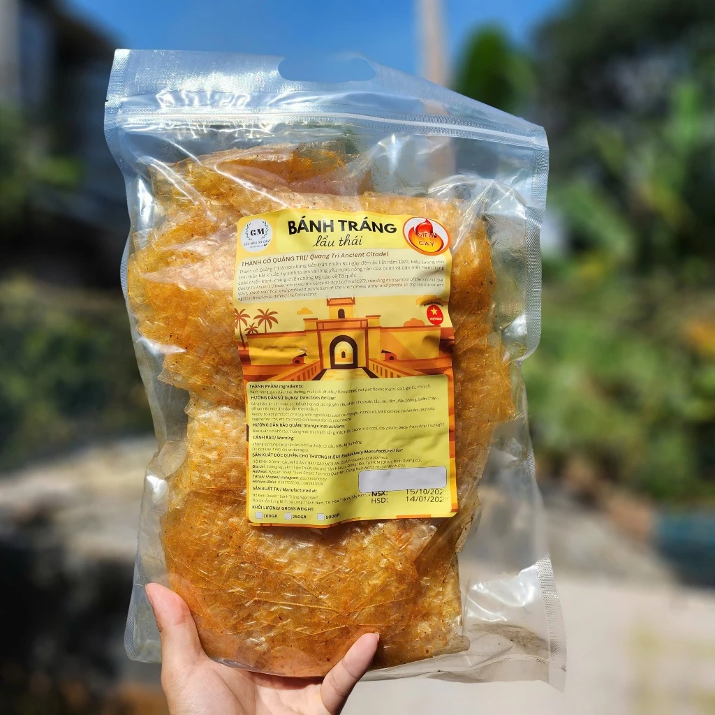 GẤU MÈO ヴィーガンライスペーパーチップス - タイスキ風味 (中辛) 500g