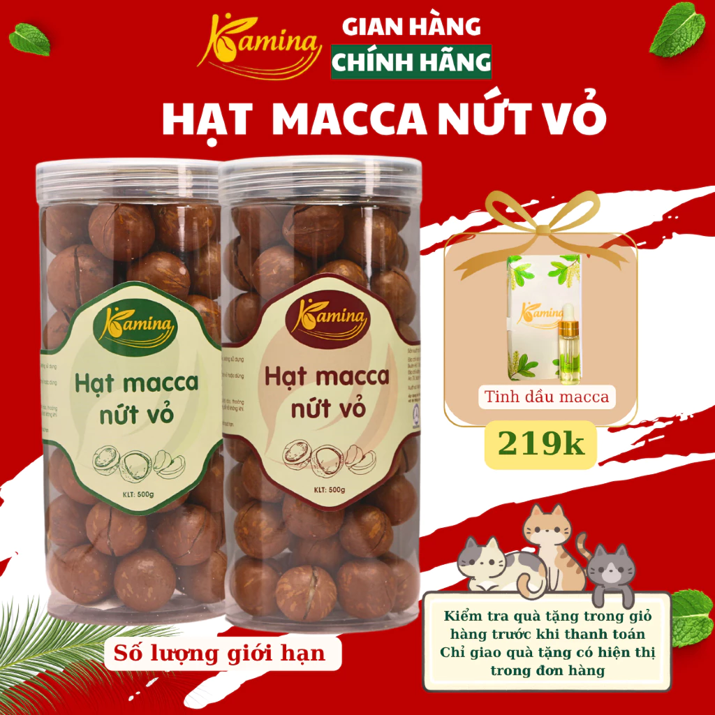 【Kamina Store】ダクラク産 最高級 大粒マカダミアナッツ 殻付き 殻割り器セット 250g - 栄養満点！美容と健康のスーパーフード