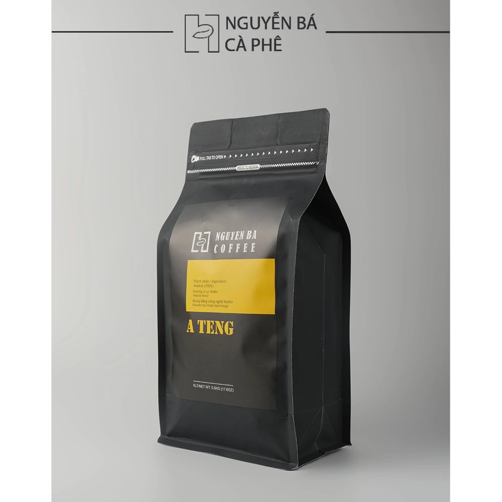 【ベトナム産】カウダット高原アラビカコーヒー豆 A TENG (500g) グエンバーコーヒー - 無添加焙煎&挽き豆 フィン抽出に最適