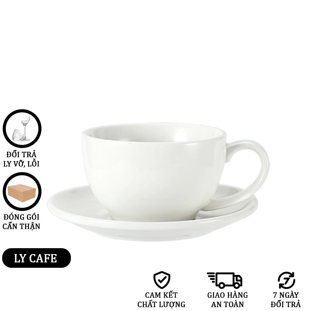 【白い陶器】ラテ＆コーヒーカップ 250ml – シューティバーテンダー