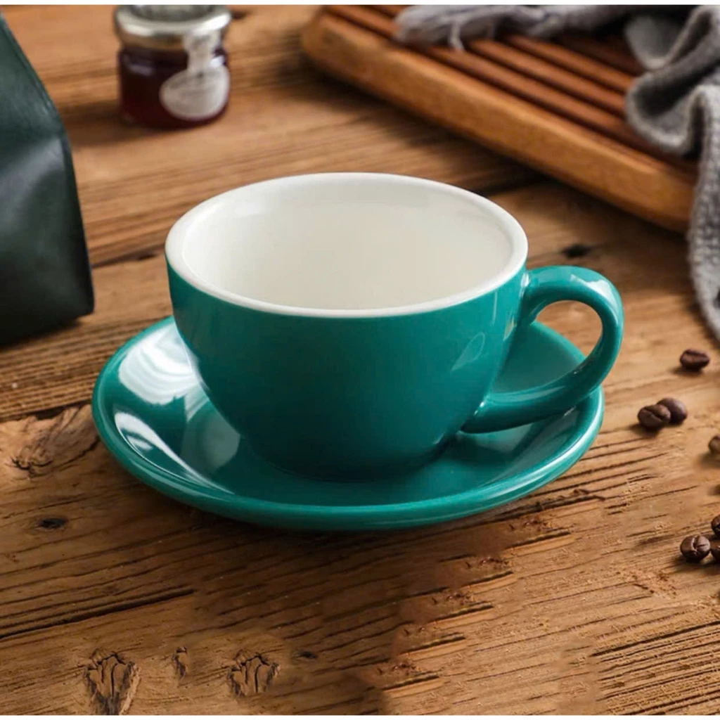 ラテ/コーヒーカップ 300ml (湖水色) - シューティバートテンダー