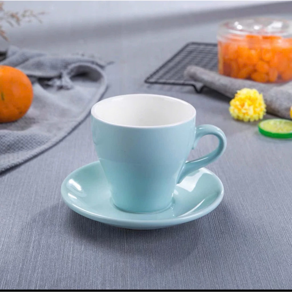 バリスタ御用達！空色カプチーノカップ 180ml - Siêu Thị Bartender