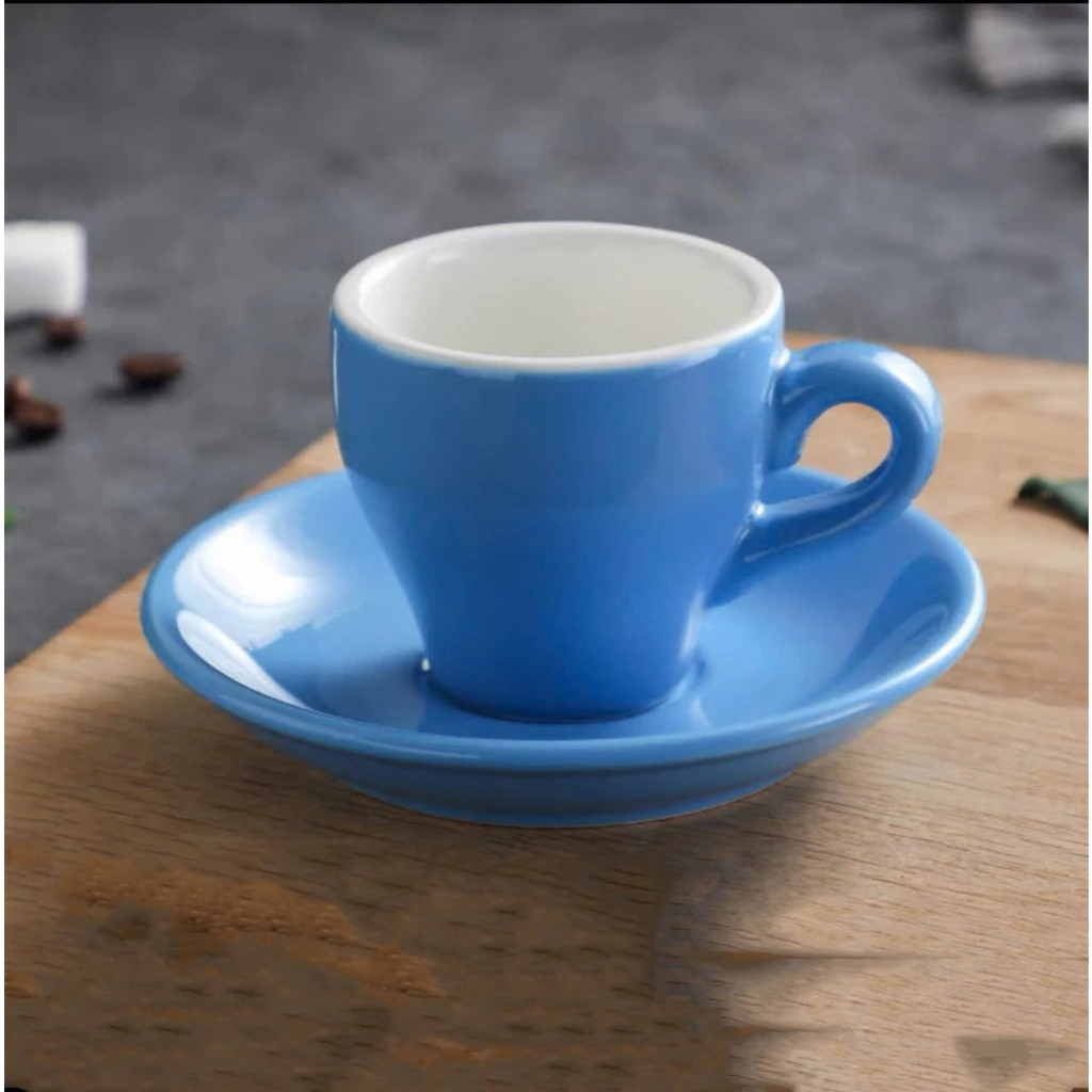 【Siêu Thị Bartender】シーブルー カプチーノ/コーヒーカップ 180ml