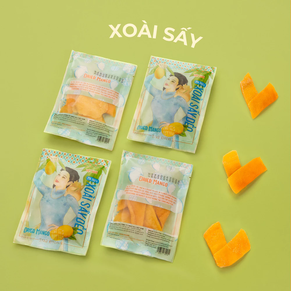 STAR KITCHEN コ・ヌ印ドライマンゴー (40g) - 自然な甘酸っぱさ、もちもち食感