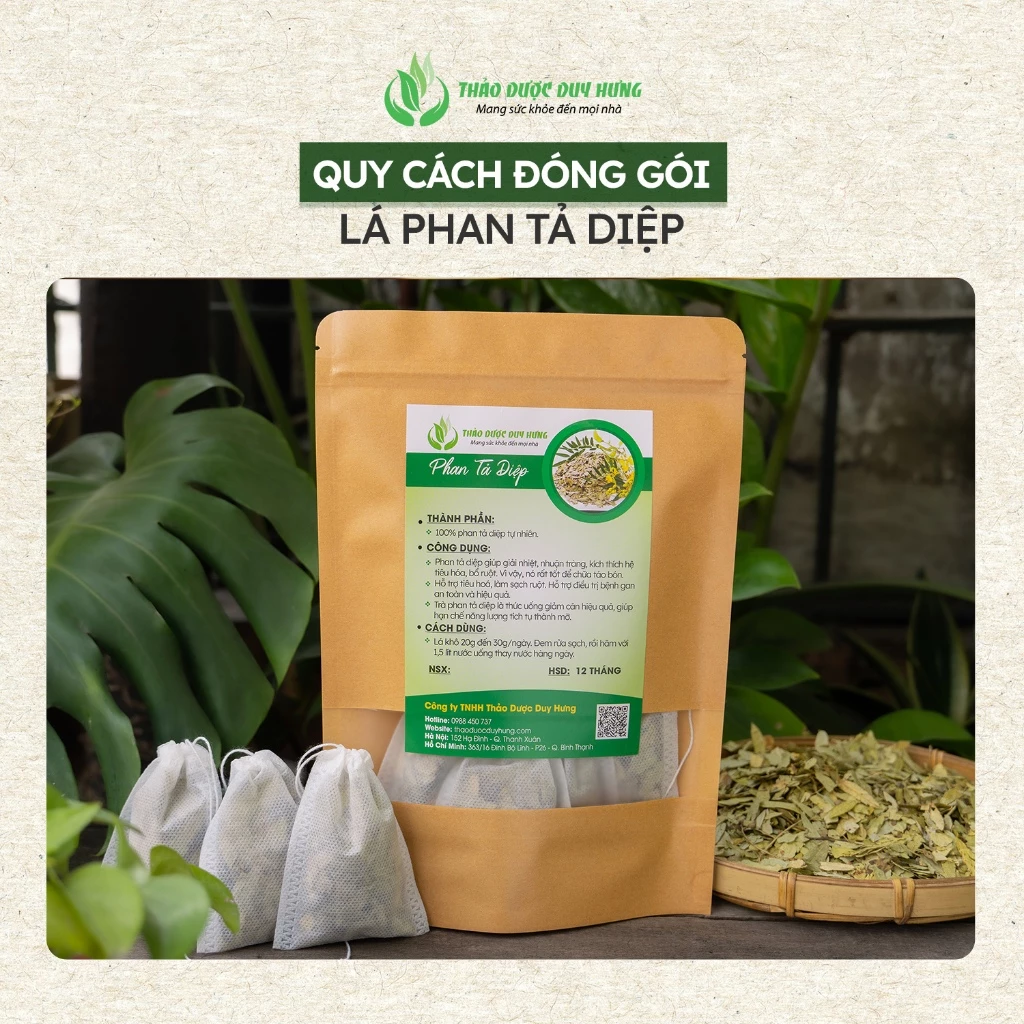 【Duy Hưng】センナ葉ティーバッグ 600g - 便秘解消・消化サポートハーブティー