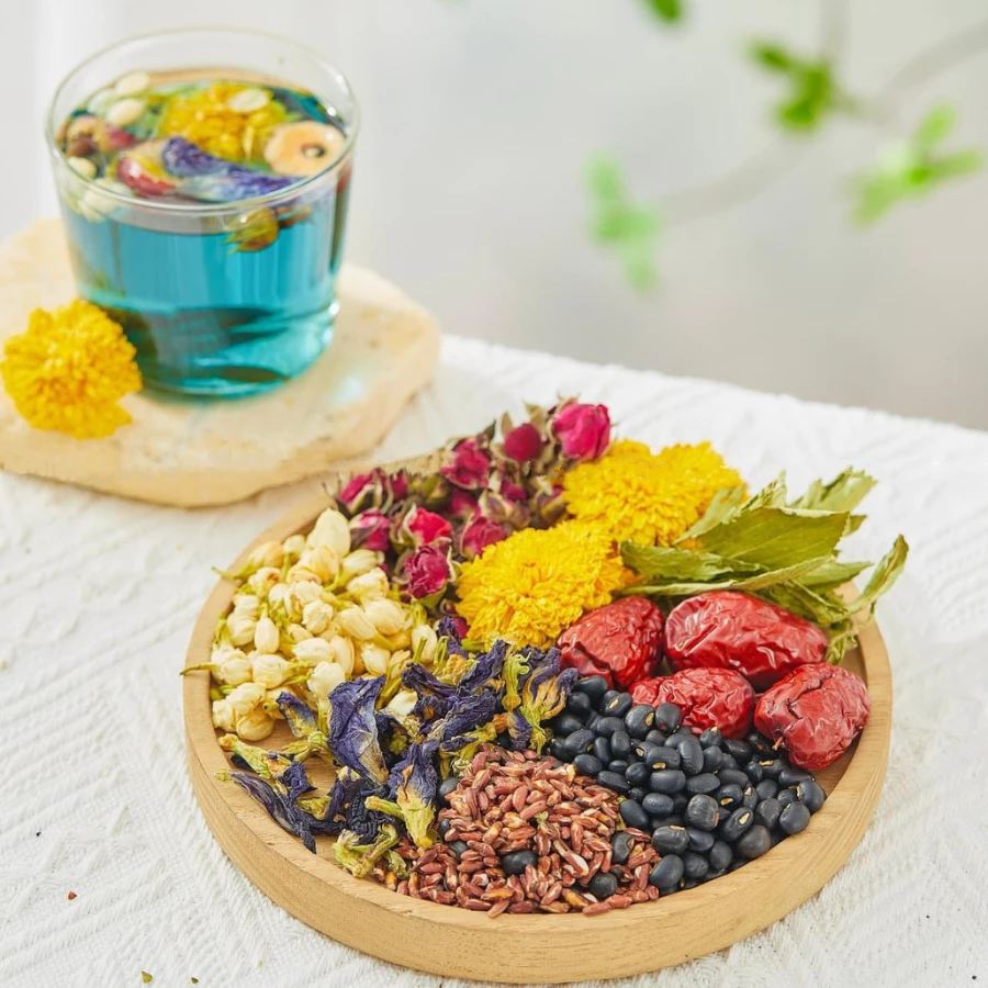 『Mộc Trà Organic』オーガニック8種ハーブ玄米茶 10包セット – デトックス・体質改善・美肌・肝臓ケア