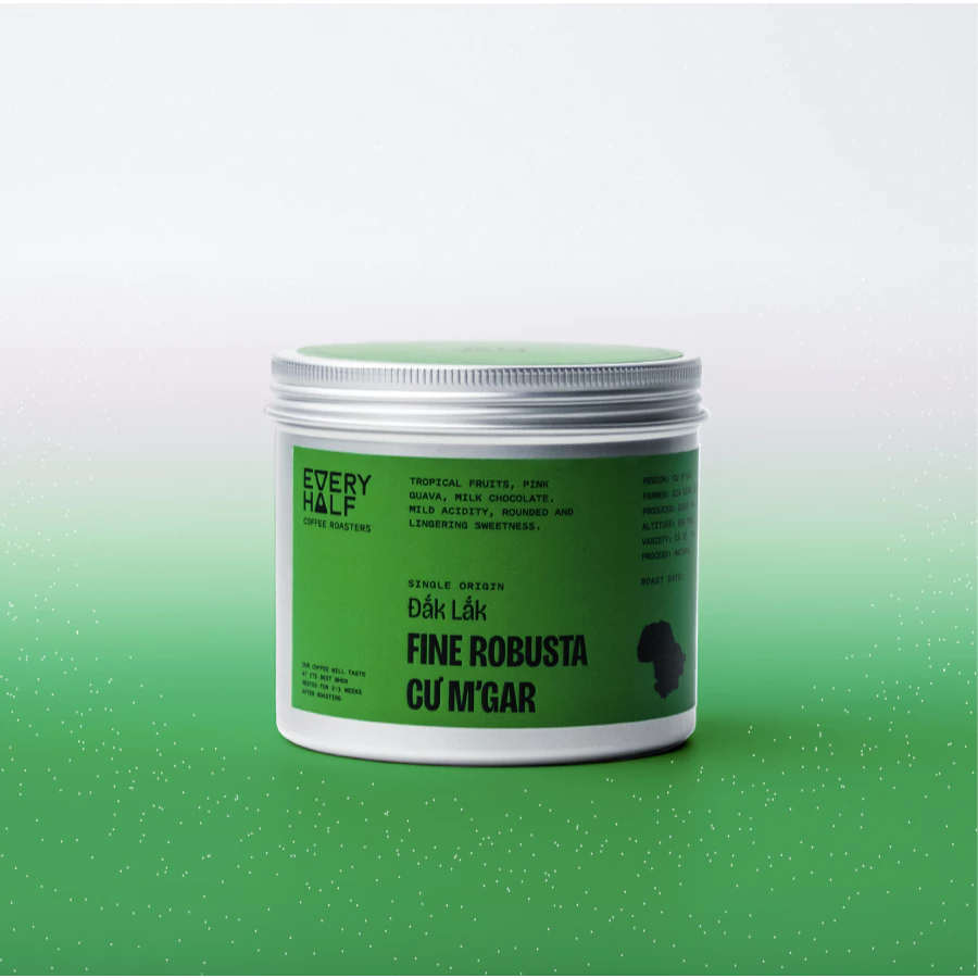 Every Half クー・ムガー産 高級ファインロブスタコーヒー粉 125g瓶（ニュークロップ2025）- エスプレッソに最適