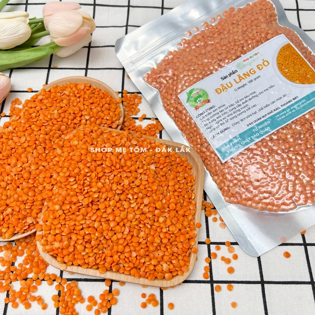 ママ・トムの店 赤レンズ豆 ジップバッグ 250g | 高栄養スーパーフード