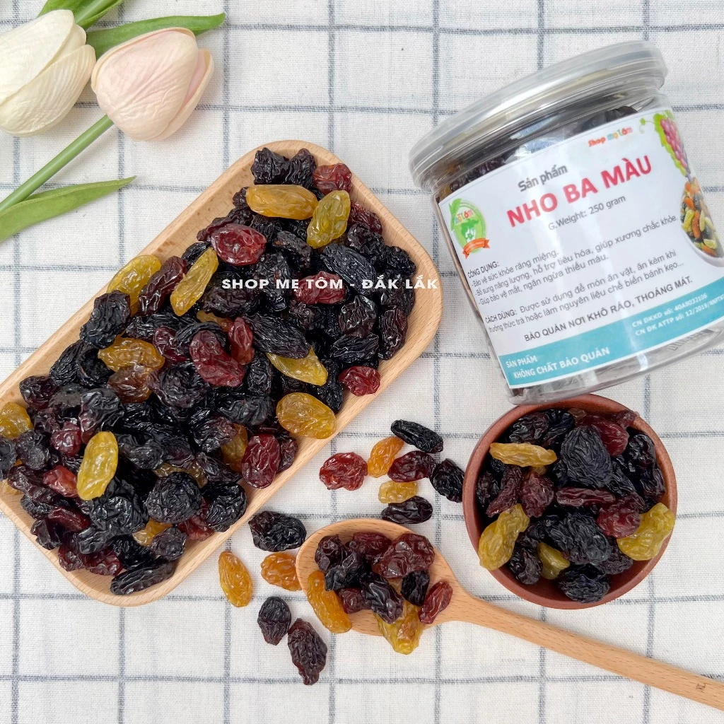 【ママトムショップ】チリ産 3色レーズン 250g PETジャー入 | もちもち美味しい自然派ドライフルーツ