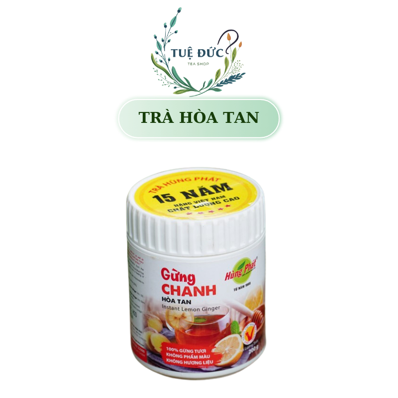 インスタントティー レモンジンジャー パウダー 200g Hung Phat