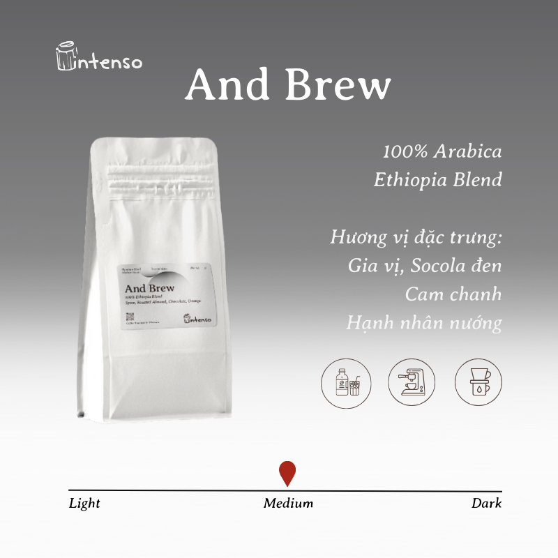 Intenso Coffee Roasters And Brew エチオピア100%ピュアコーヒー プレミアム シングルオリジン ポーオーバー 50g