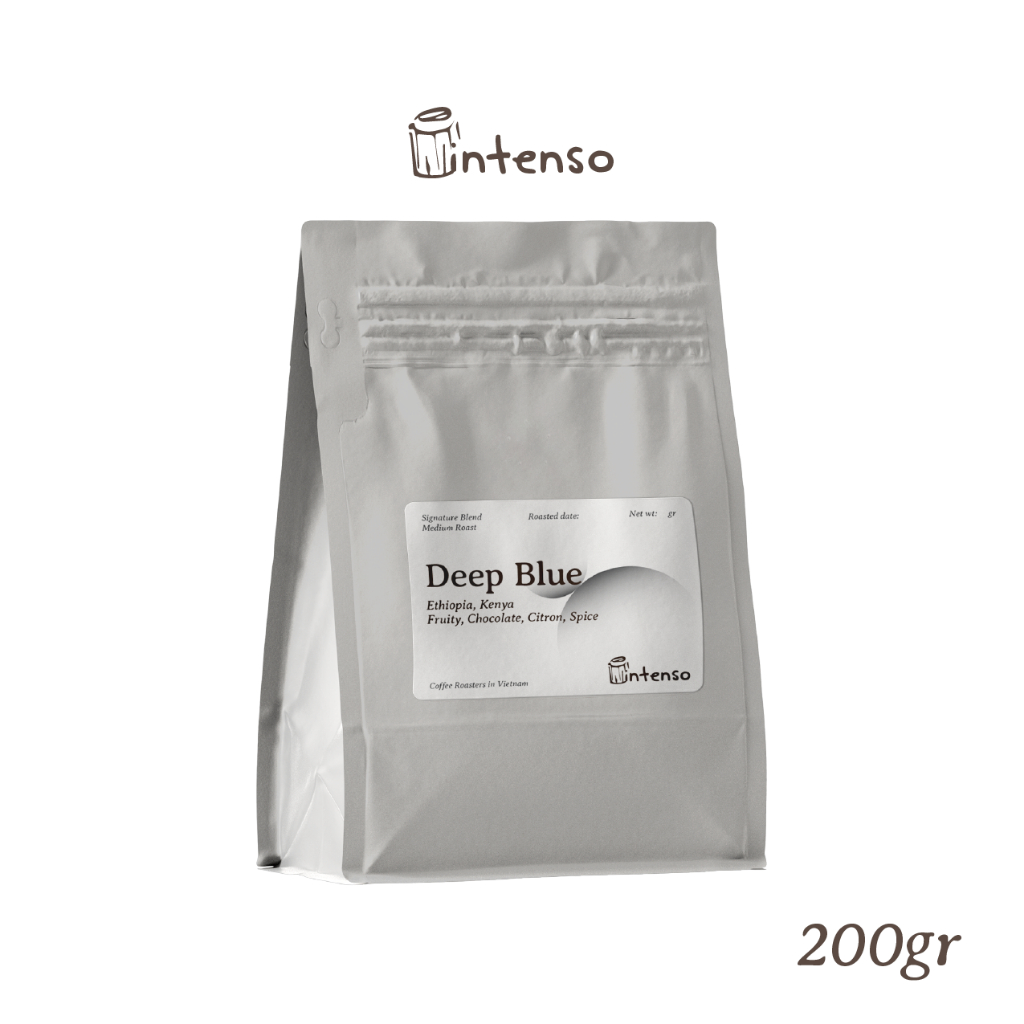 Intenso Coffee Roasters Deep Blue エチオピアとケニアの本格コールドブリューコーヒー 完熟フルーツの香り 200g