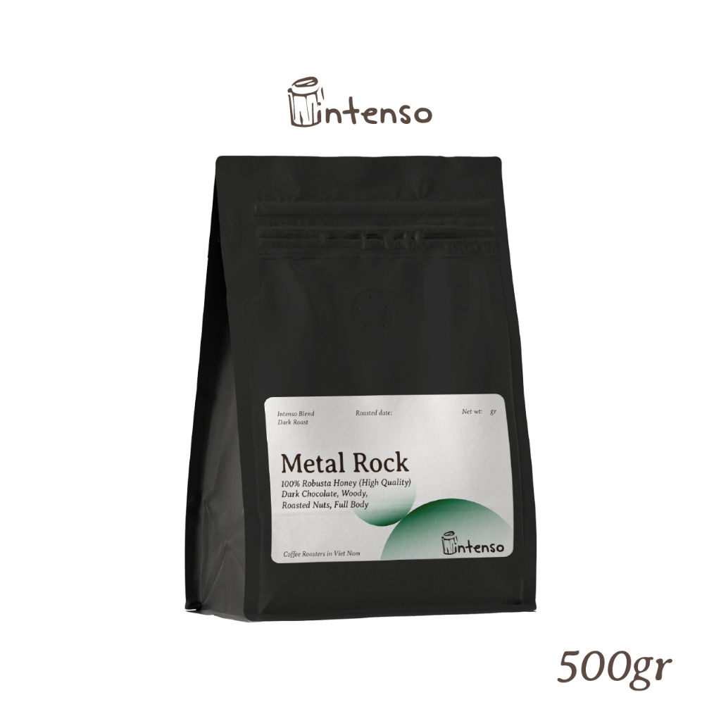Intenso Coffee Roasters Metal Rock ロブスタハニーコーヒー 100%ロブスタ ハイクオリティ 500g