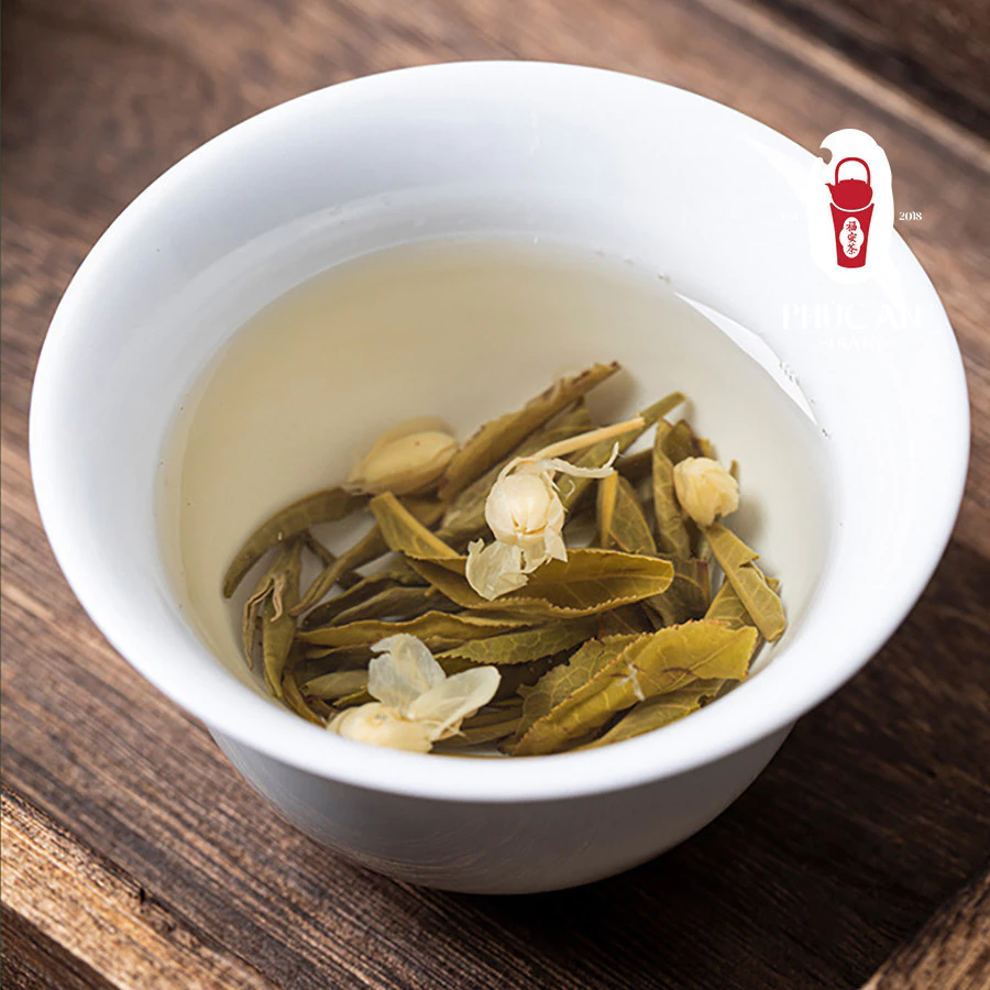 美肌・ダイエット・消化促進に！濃厚な渋みと甘い余韻 ジャスミン緑茶 缶入り 50g