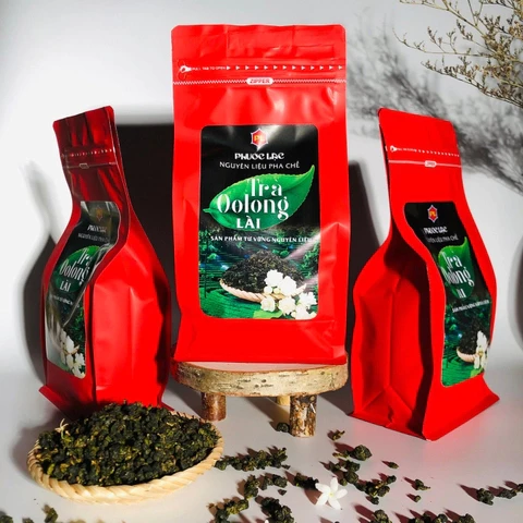 ジャスミン烏龍茶葉 - ミルクティー・タピオカドリンク向け 濃厚な香り 原葉タイプ 500g