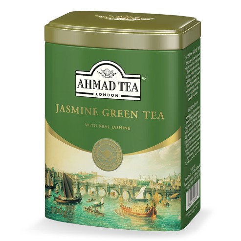 ジャスミングリーンティー100g缶 Ahmad Natural Benefit
