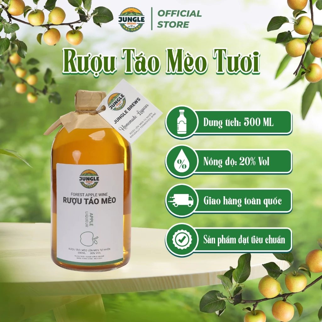 Jungle Brews マイチャウ産 サンザシ生ワイン 500ml – 自然発酵フルーツワイン