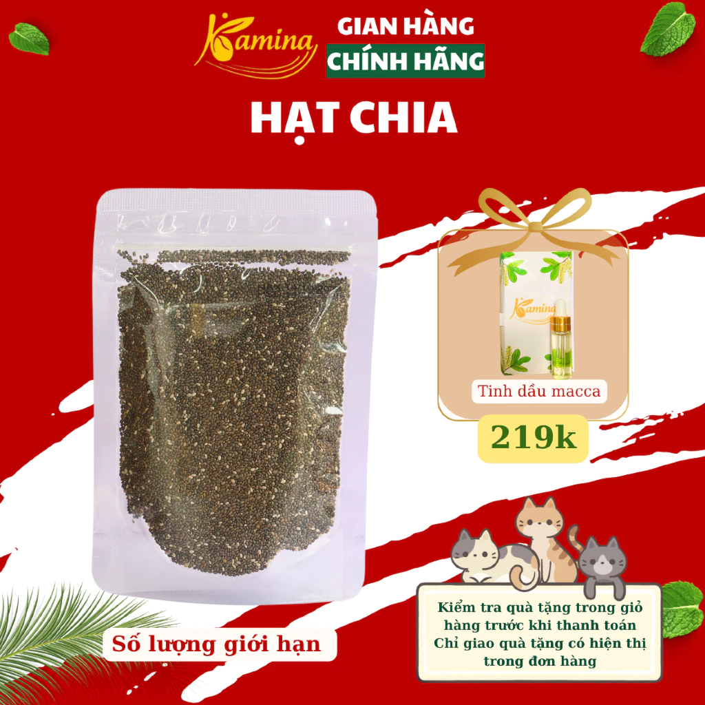 KAMINAチアシード 100g – 減量サポート、アンチエイジング、活力向上に