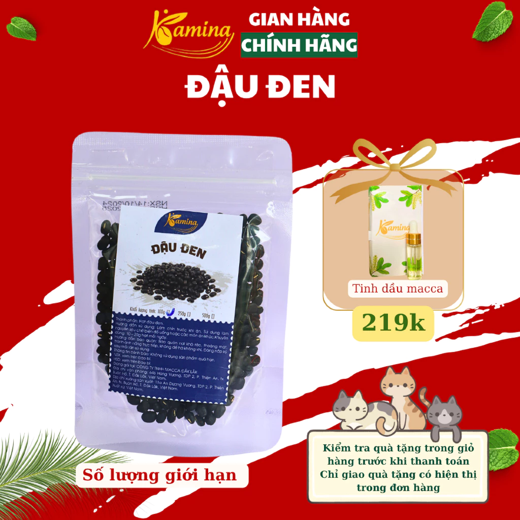 KAMINA 乾燥黒豆スナック 500g ジップ袋入り - 消化サポート、美肌、骨の健康に