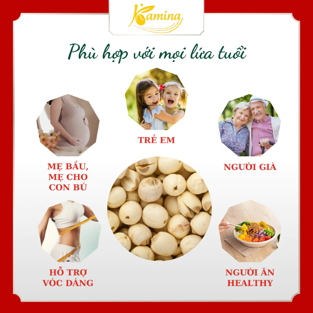 カミナ乾燥蓮の実 100g - 不眠改善・安眠・ストレス軽減に | KAMINAロータスシード