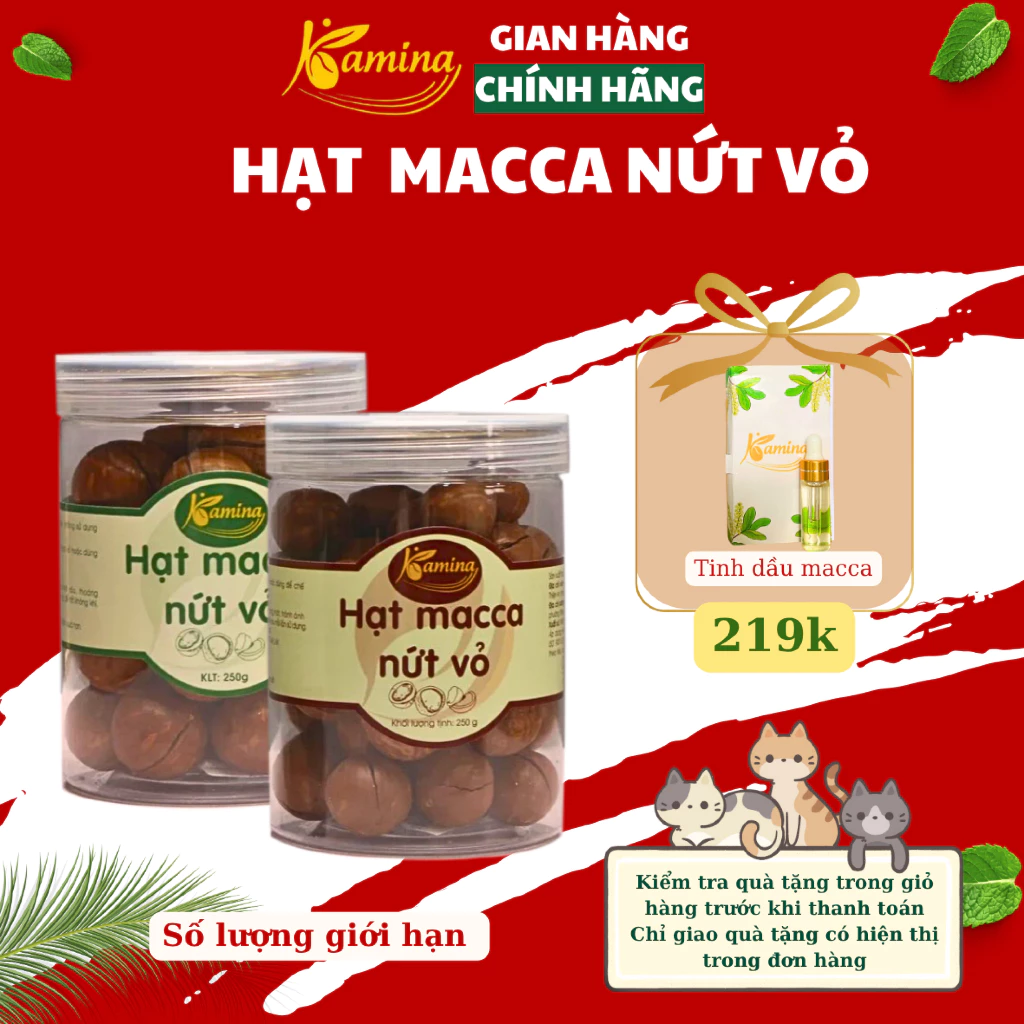 Kamina 殻なし大粒マカダミアナッツ 250g | サクサク濃厚、毎日手軽に栄養補給