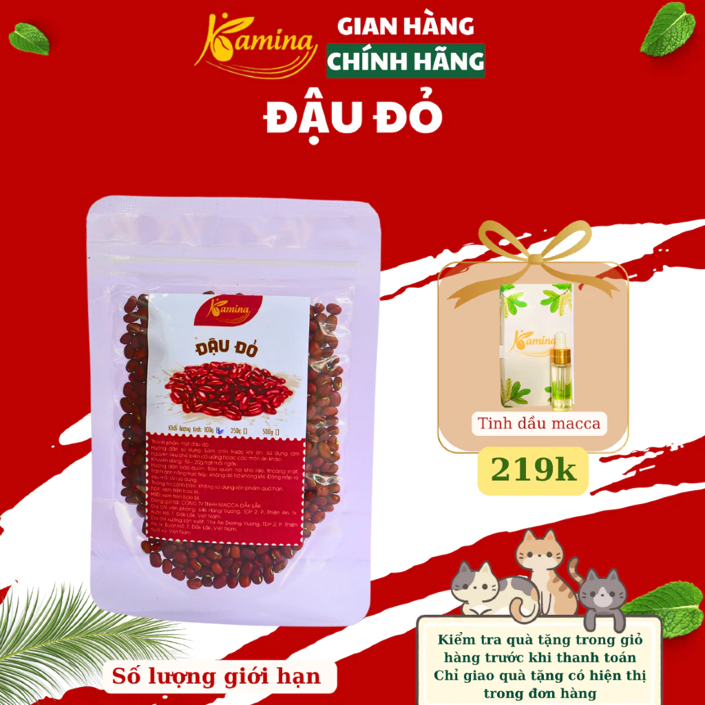 KAMINA小豆 ジップパック 500g - ぜんざい、豆もやし、ダイエット、心臓の健康をサポート