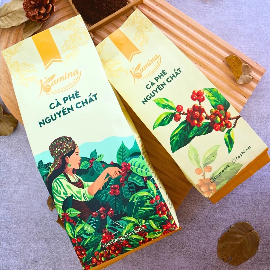 KAMINA ロブスタコーヒー粉 250g – 濃厚な深み、純粋な挽きたてアロマ