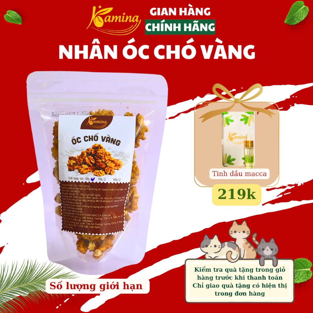 KAMINA 殻むき済み黄金くるみカーネル 500g ジップ袋入り – 消化・抗酸化・視力サポート