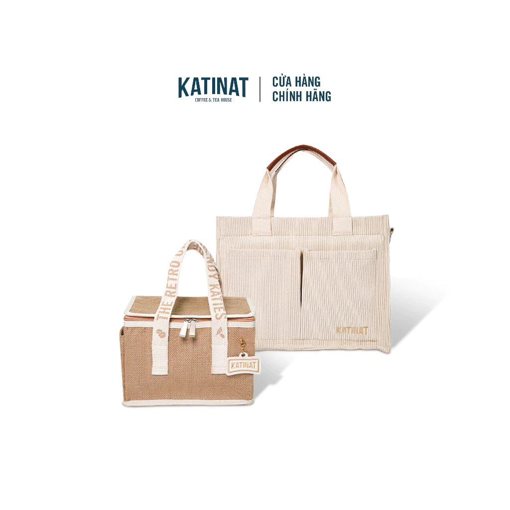 KATINAT コーデュロイトート＆保冷バッグセット