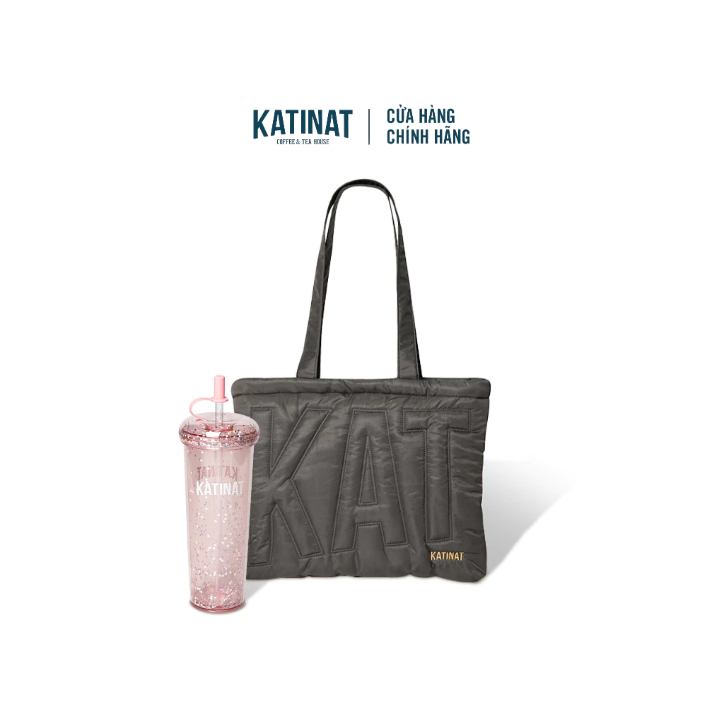 KATINAT もこもこバッグ＆きらめき二層タンブラー 700ml セット