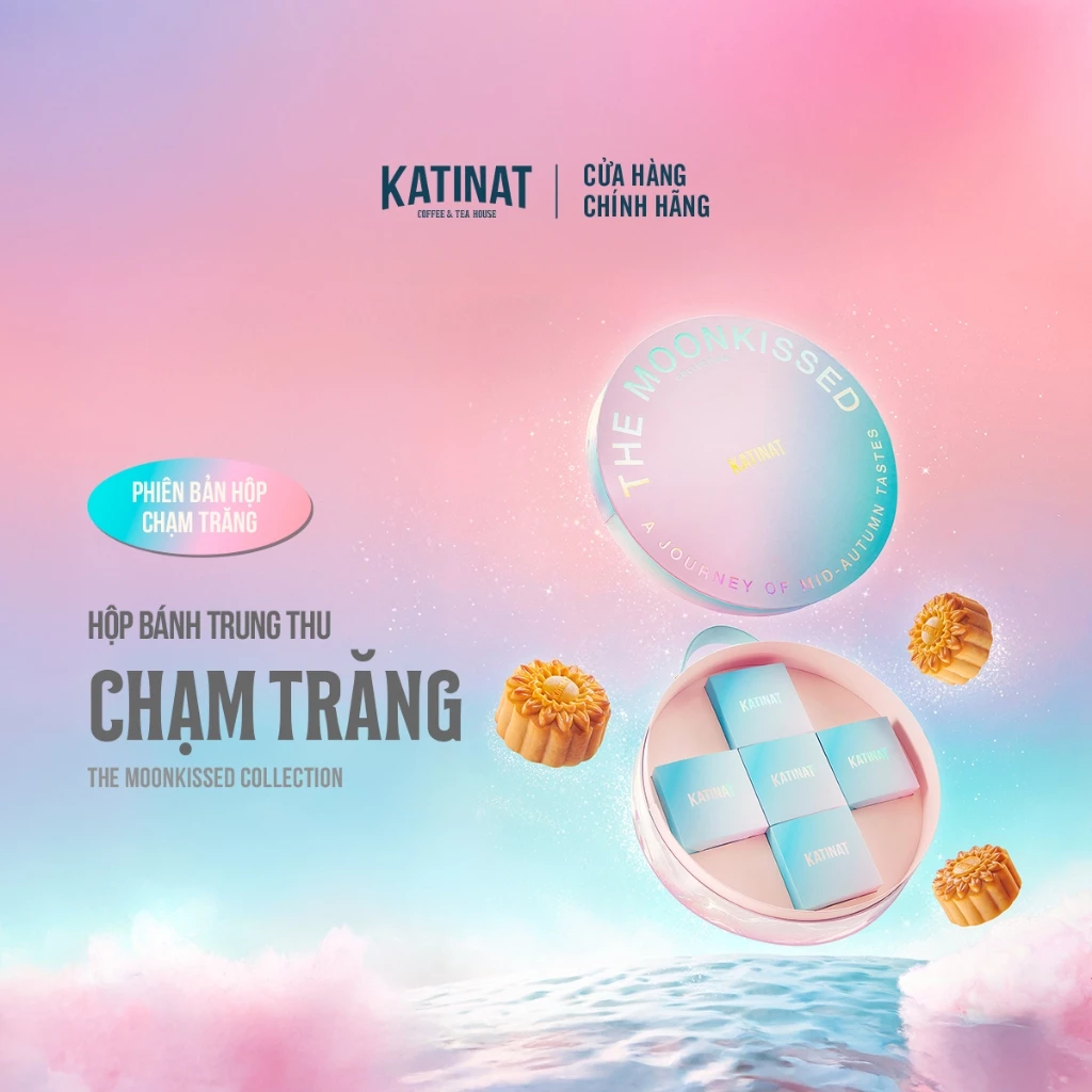 【KATINAT】「月に触れる」高級月餅ボックス - 5種の甘じょっぱい贅沢フレーバー