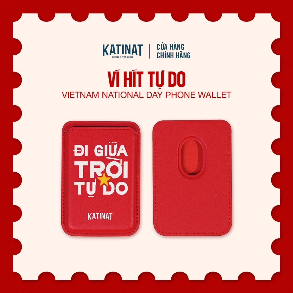 Katinat ベトナム国慶日限定 マグネット式スマホウォレット - ファッション小物