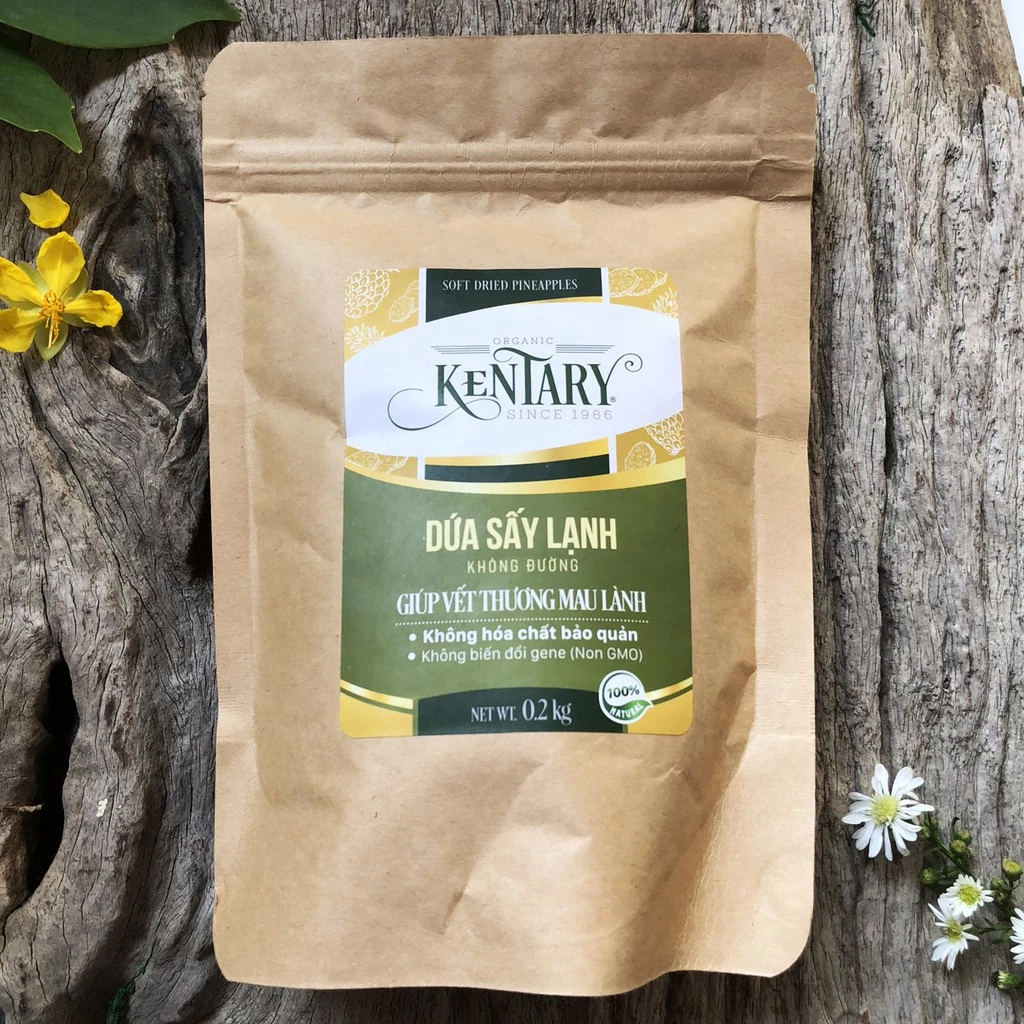 ケンタリー 冷凍乾燥キエンザンパイナップル - 無添加・ナチュラル ヘルシースナック 800g