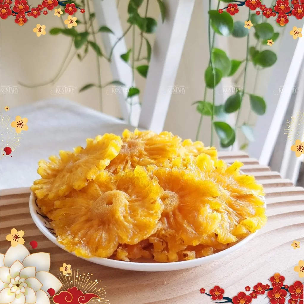 ケンタリー 冷凍乾燥キエンザンパイナップル - 無添加・ナチュラル ヘルシースナック 800g