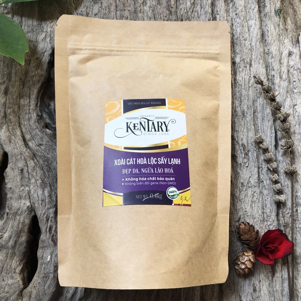 ケンタリー ホアロック種フリーズドライマンゴー 200gパック - 美肌とスタイル維持に！ヘルシースナック