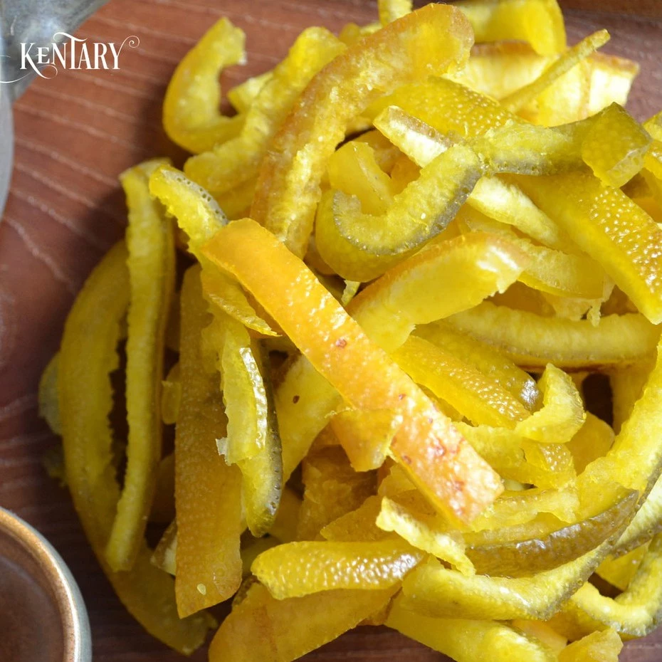 Kentary フリーズドライ柚子皮 - 甘酸っぱいヘルシースナック - 200gパック