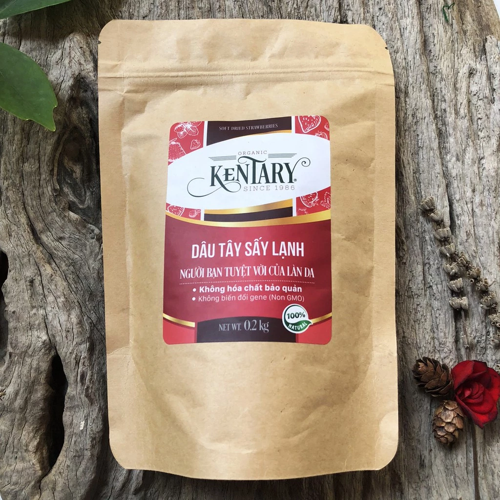 ケンタリー フリーズドライいちご 5%加糖 200gパック
