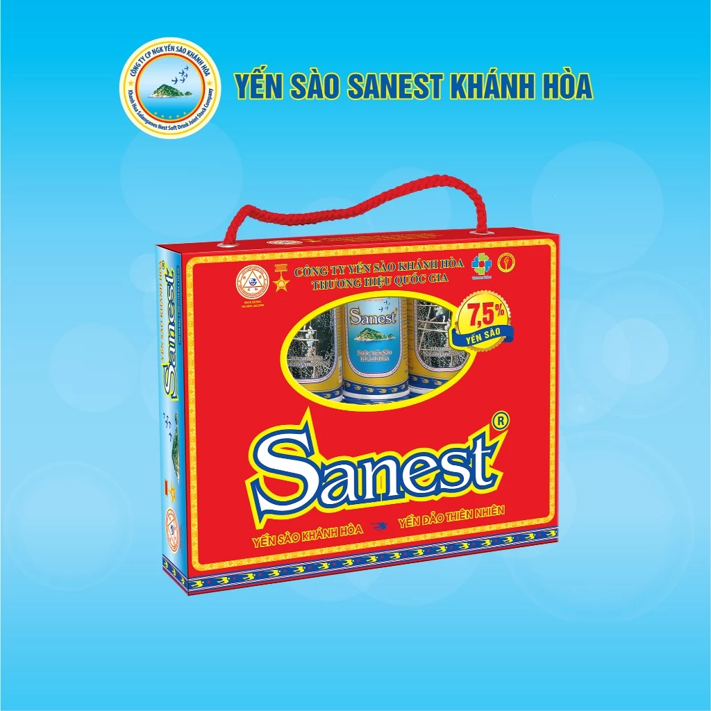 Khánh Hòa Sanest 加糖ツバメの巣ドリンク 190ml x 6缶セット