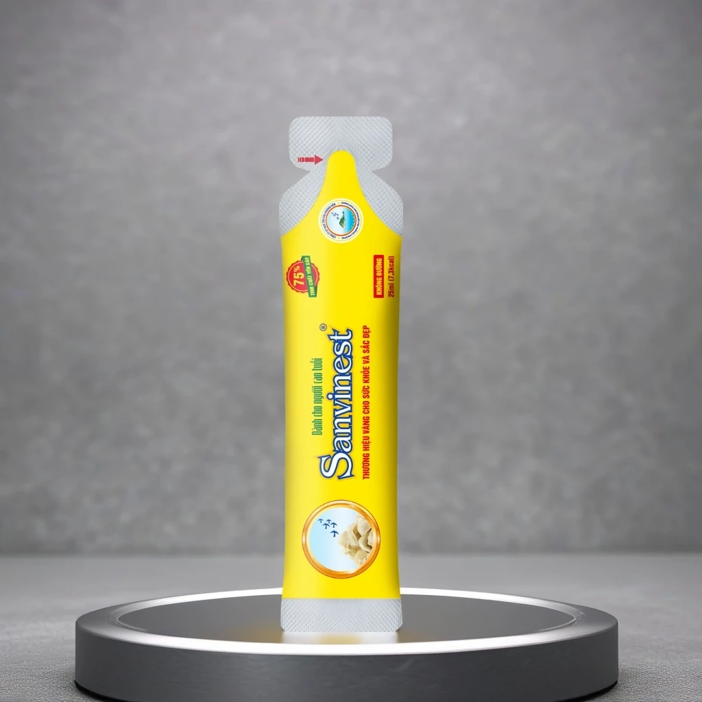 カインホア産 サンビネスト 燕の巣エキス 無糖 25ml x 1袋 高齢者向け - 滋養強壮・関節サポート