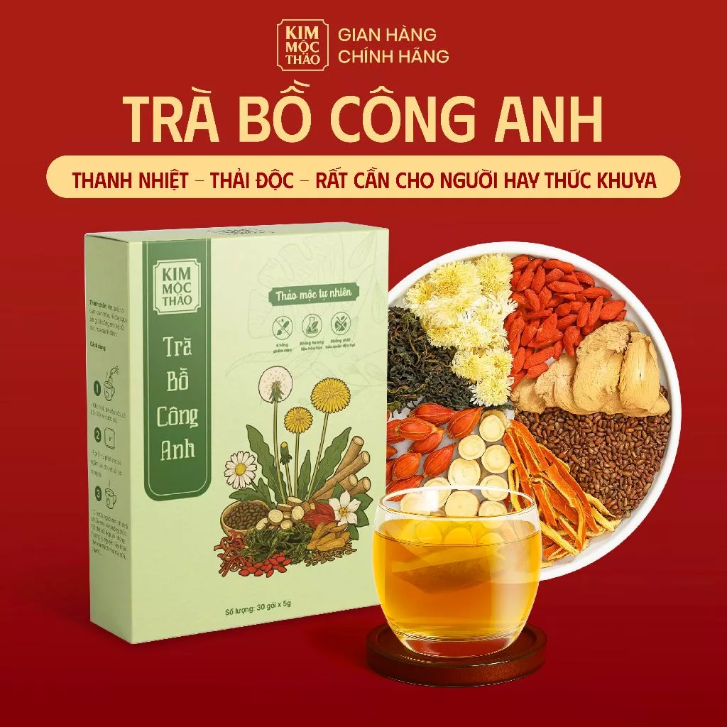 キムモックタオ タンポポ茶ティーバッグ：デトックス・消化促進・美肌・安眠サポート