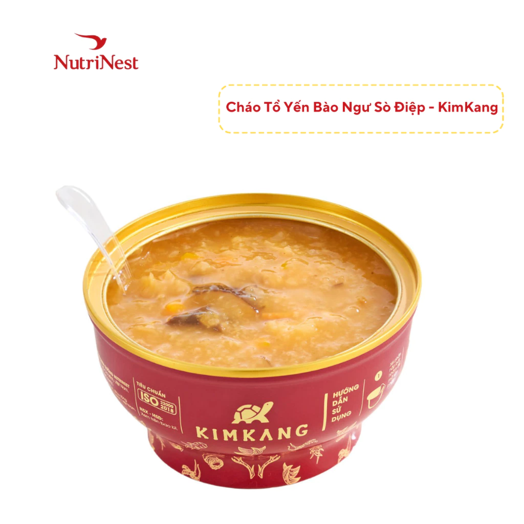 KimKang 高級滋養 燕の巣・アワビ・ホタテ粥 ギフトボックス 6食セット (255g/食)