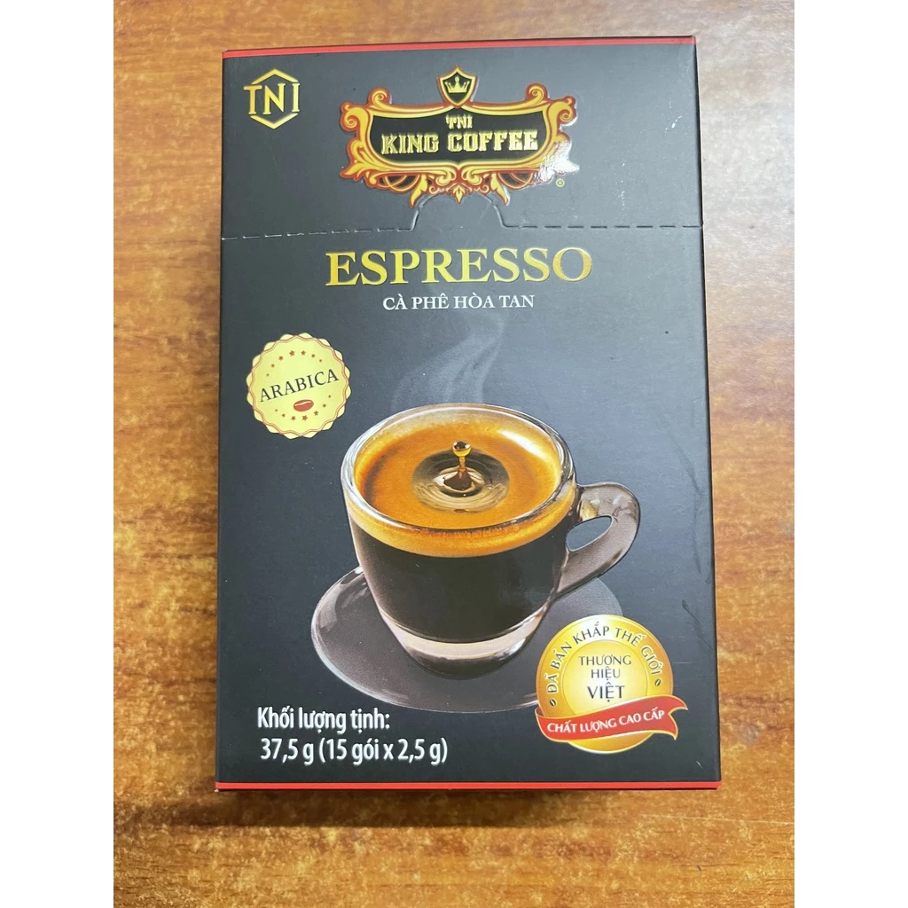 KING COFFEE エスプレッソ インスタントブラックコーヒー アラビカ種 15袋 (2.5g)