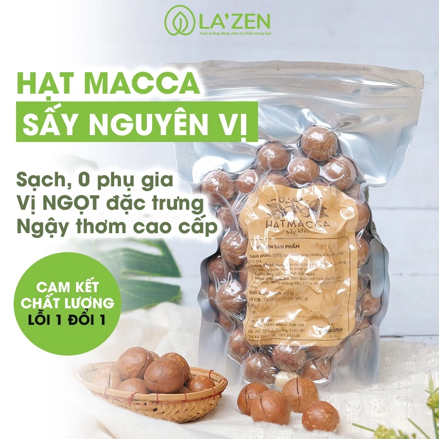 【La'zen】ダクラク産 最高級マカダミアナッツ 殻付きロースト 500g LOẠI 1